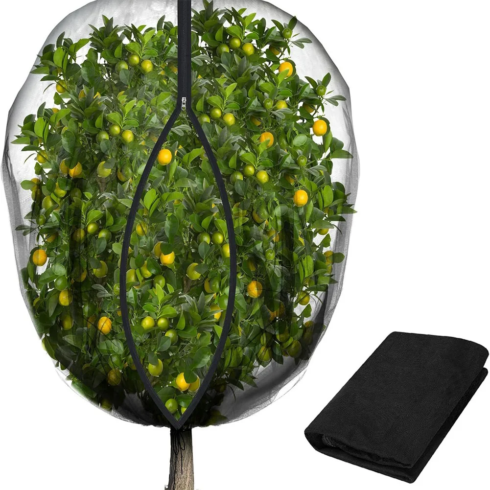 Plant Parent Tools - 果樹ネットカバー ジッパー付き 巾着式 超細目メッシュ ガーデンネット 植物保護ネット