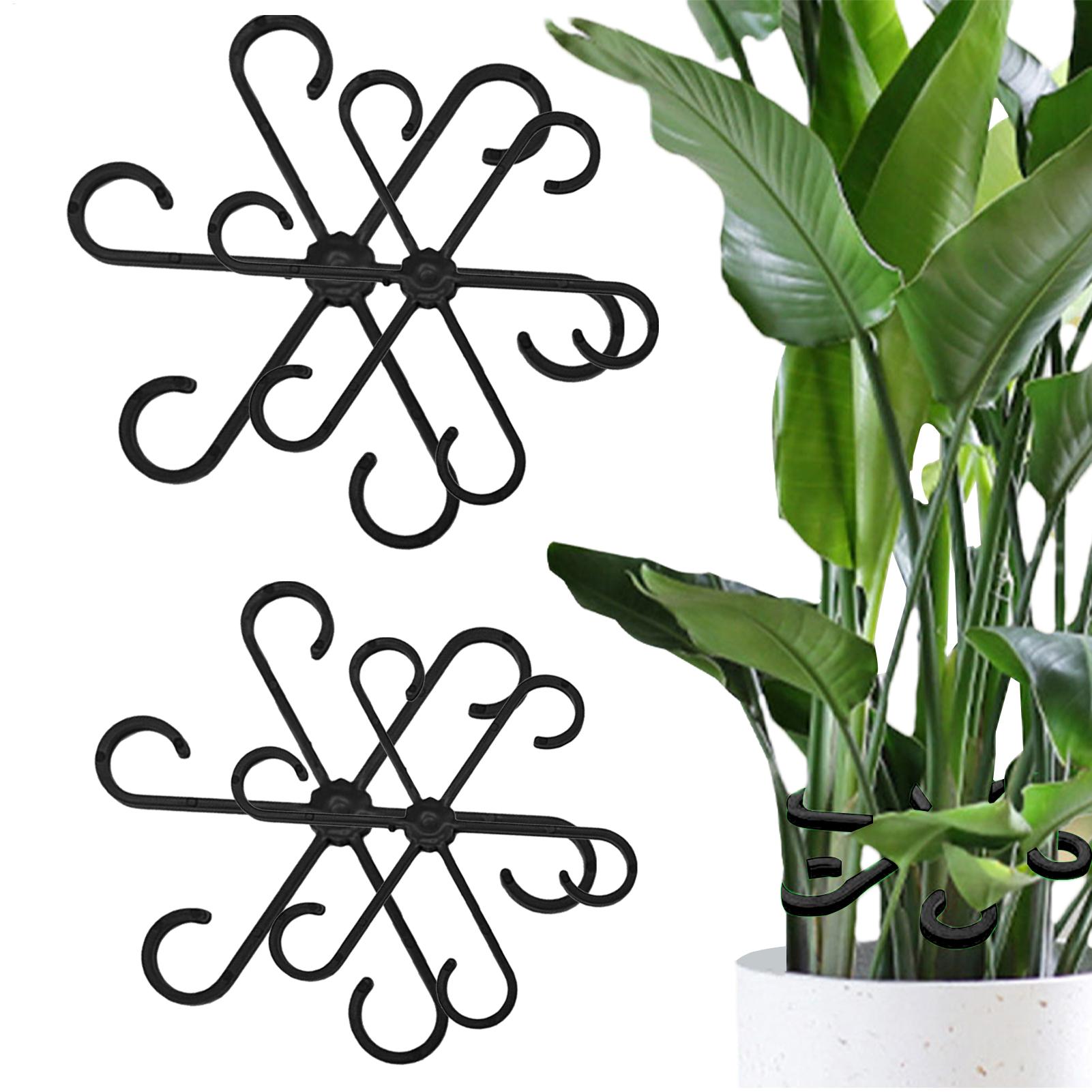 Plant Parent Tools - 4個入り植物固定クリップ、植物のつる性サポートフレーム、花茎折りたたみフレーム、茎仕上げ用、園芸工具と機器