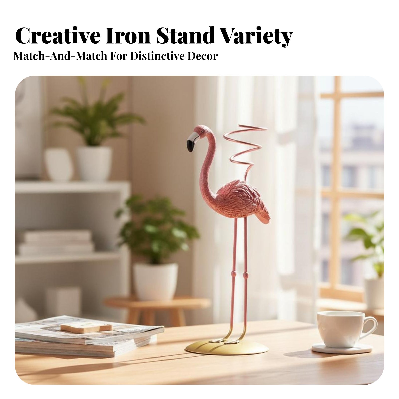 Air Plant Tillandsia - 幾何学模様のティランジアホルダー 北欧＆デザインの幾何学模様のエアプランツホルダー ミニマリストデザイン 錆びにくい オフィスワーカー向け