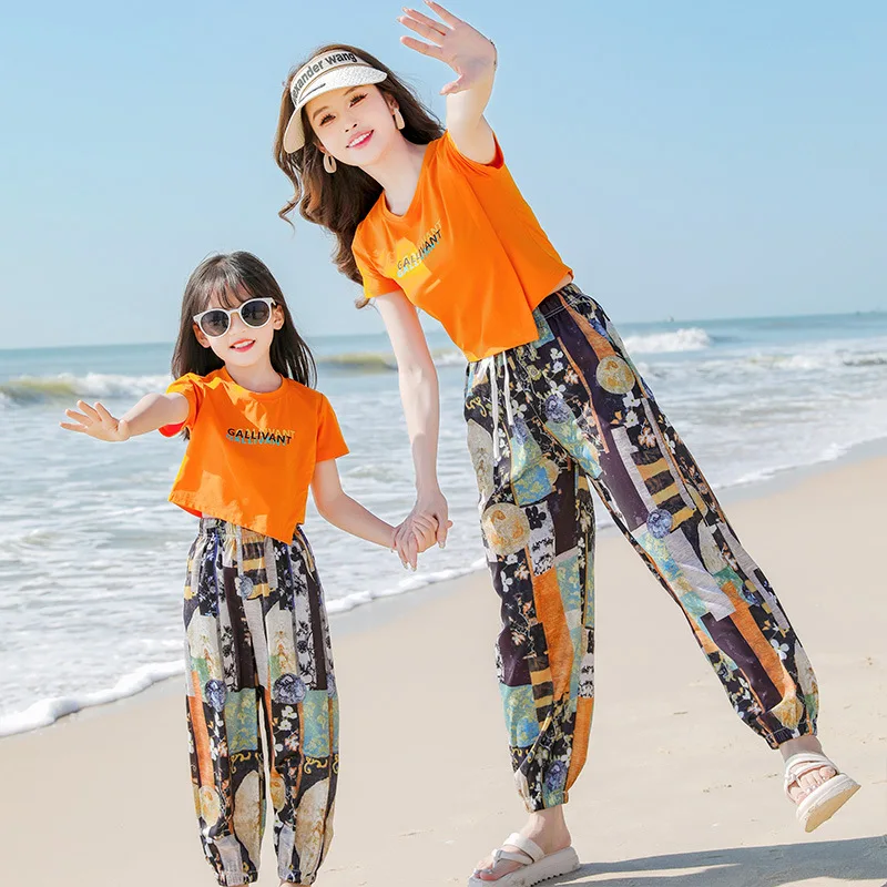 休暇用家族お揃いセット ママと娘のパンツとTシャツセット パ - Plant Parent Clothing のレビューと価格