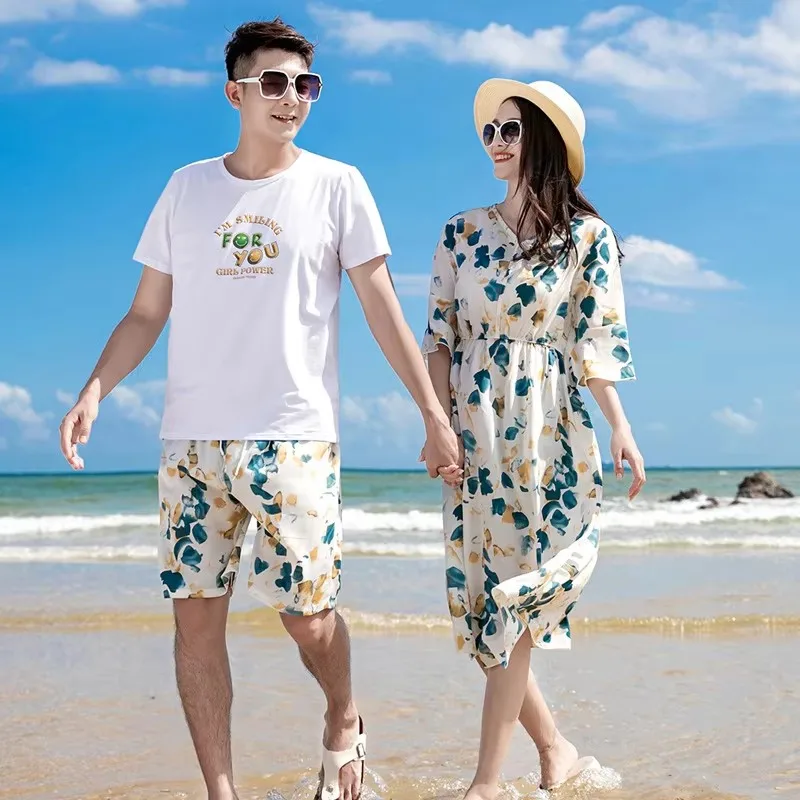 リゾート家族服親子ビーチ服ママ娘等しいドレスお父さん息子Tシ - Plant Parent Clothing のレビューと価格