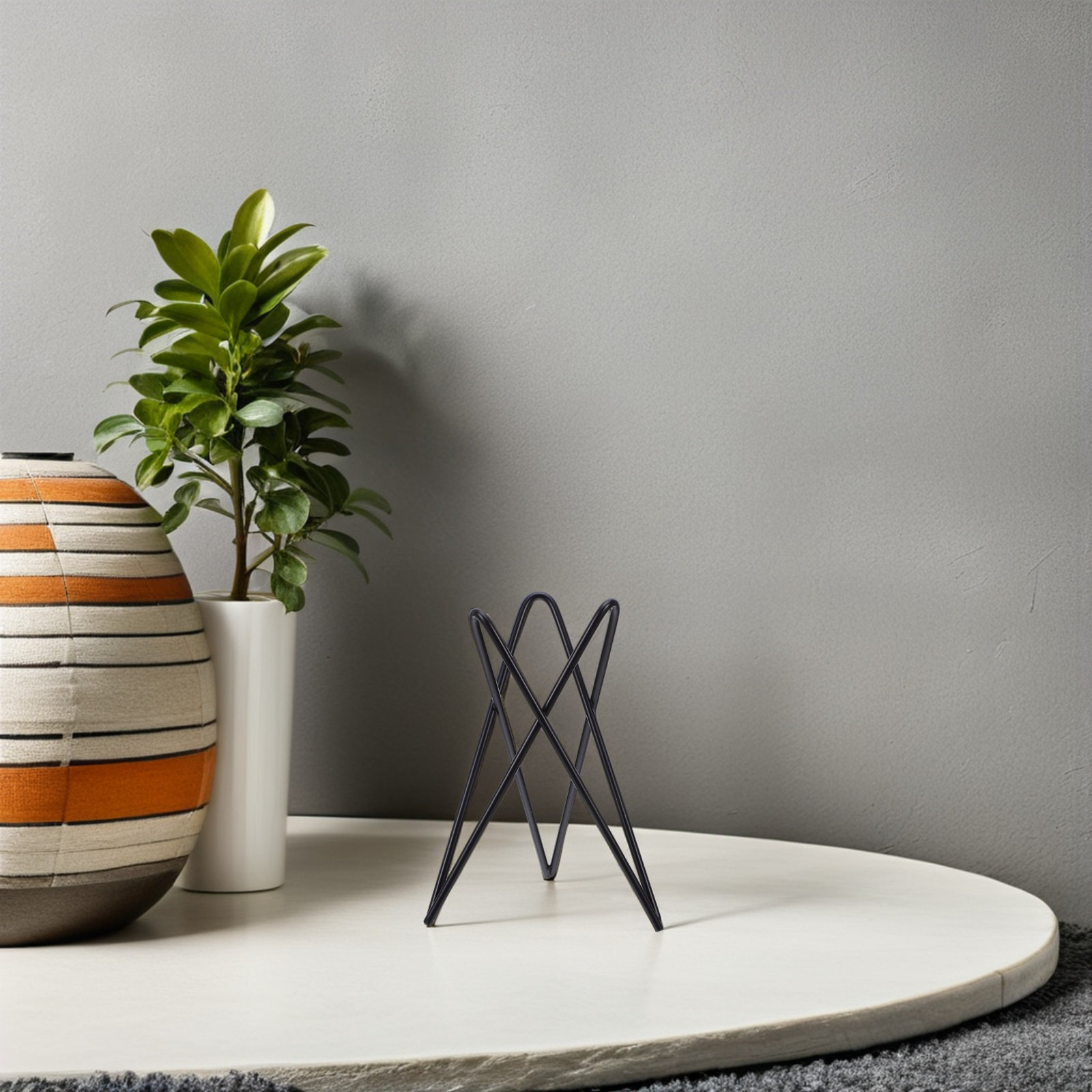 2 個塗装鉄三脚ティランジア植物ホルダー防錆エアプラントスタ - Air Plant Tillandsia のレビューと価格