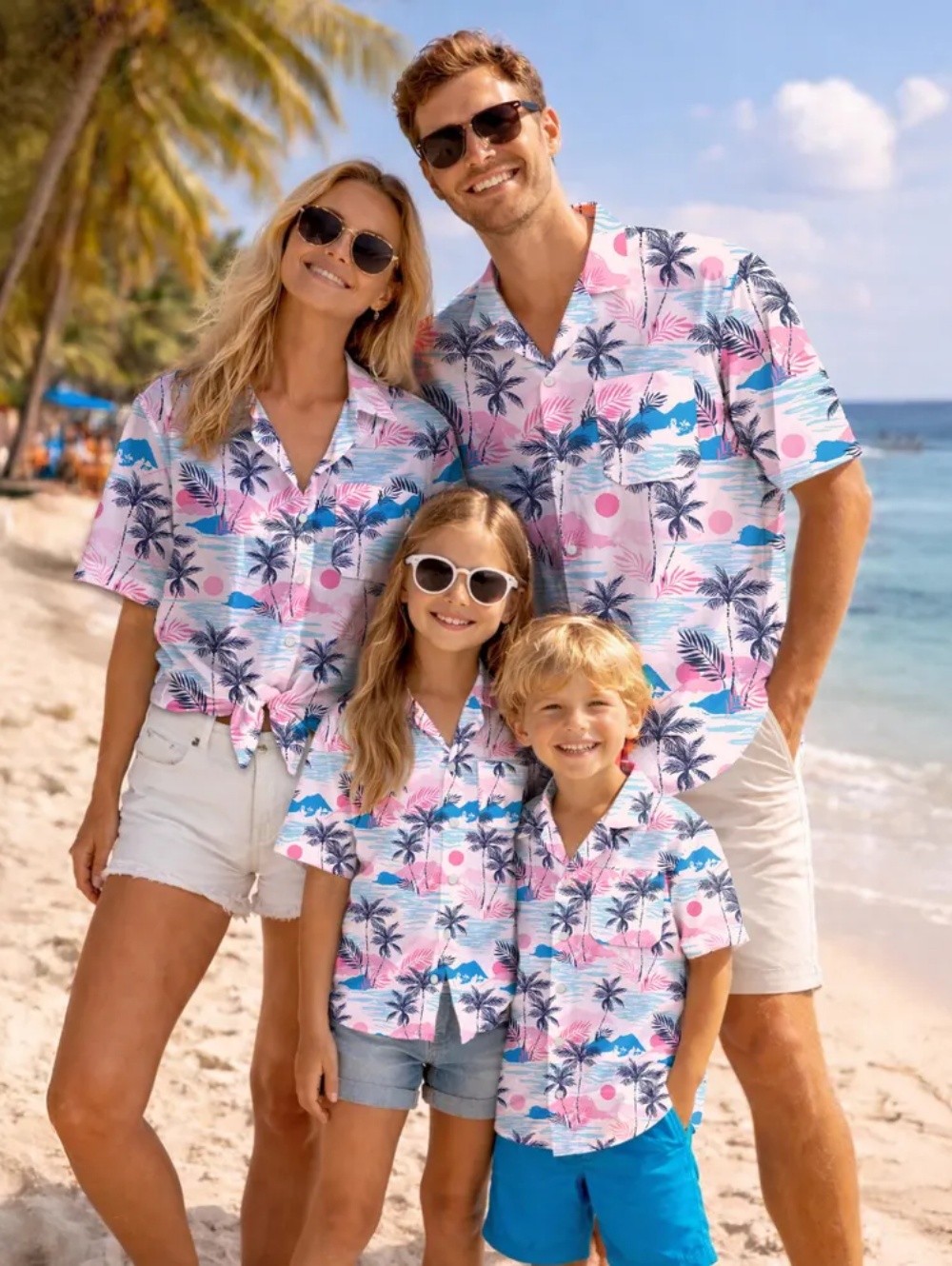 夏子供用シャツ熱帯植物グラフィックプリント家族ハワイアン休暇 - Plant Parent Clothing のレビューと価格