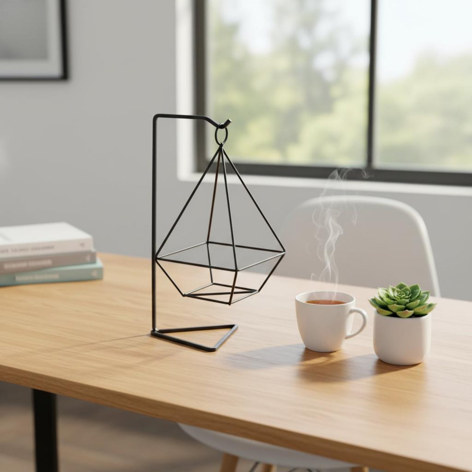 幾何学模様のエアプランツホルダー ミニマリストデザイン エア - Air Plant Tillandsia のレビューと価格