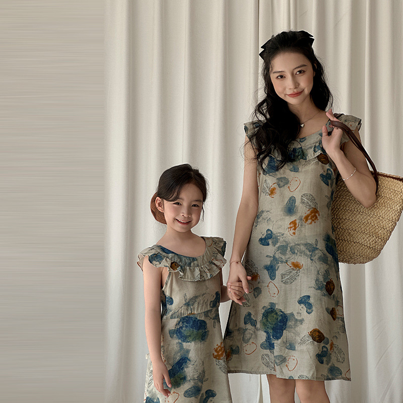 休暇地カップルルック家族お揃い服親子コーデママ娘ドレスパパ息 - Plant Parent Clothing のレビューと価格