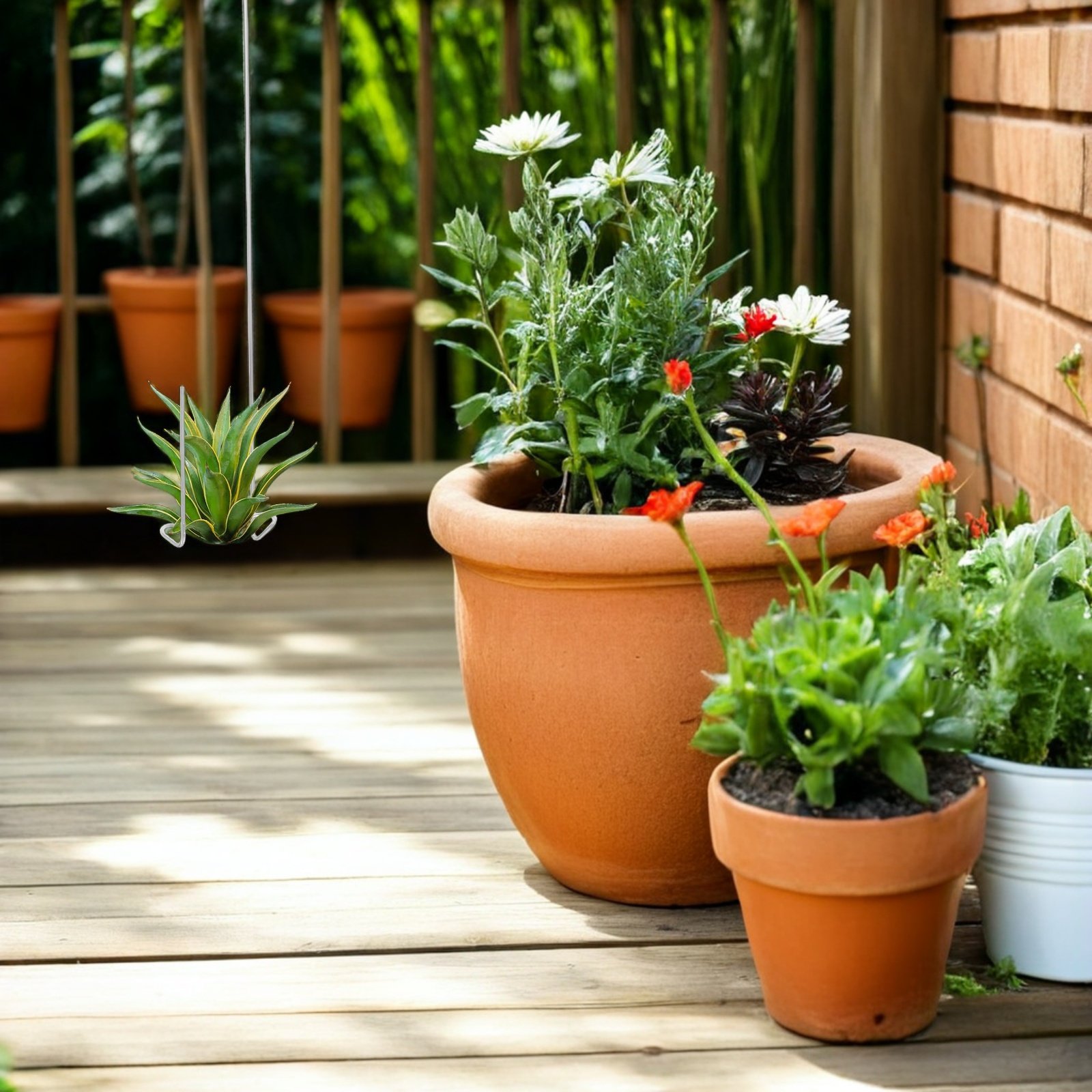 3 個のシックな金属製エアプランツホルダーフック、ティランジ - Air Plant Tillandsia のレビューと価格